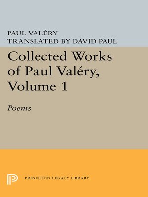 cover image of Collected Works of Paul Valery, Volume 1
